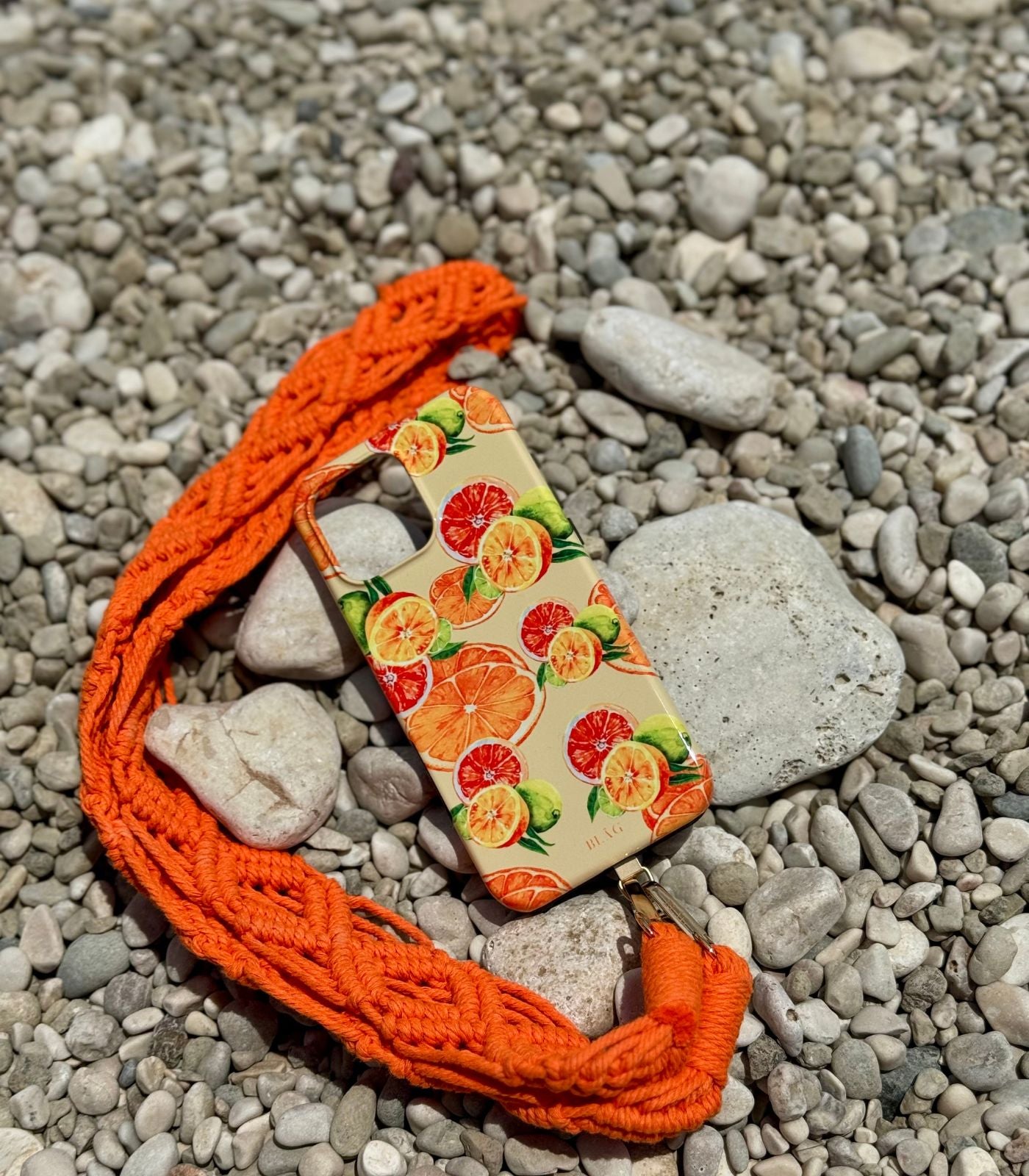 Zitrus Duo – Hülle & PhoneStrap im Set